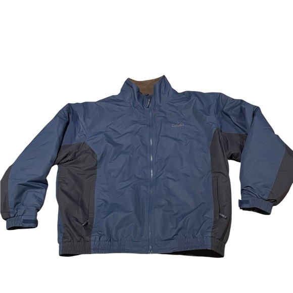 Mens Cabelas 3XLT Jacket Blue Coat Fleece Lined 3X Tall - Picture 1 of 6